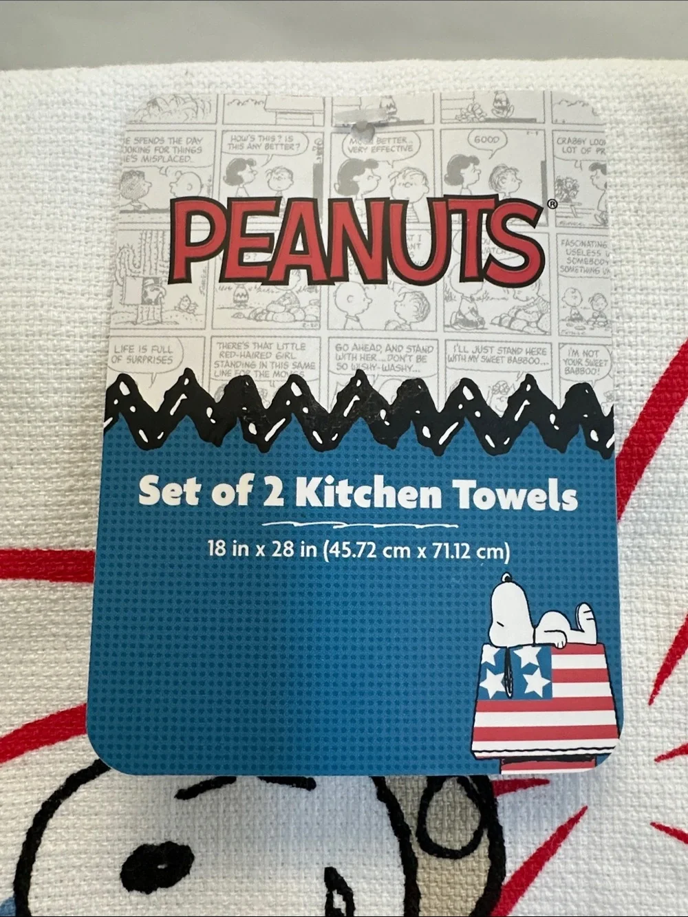 Peanuts NWT 2-Pack Snoopy Towel Set